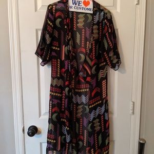 EUC Shirley sheer Kimono Small - Lularoe